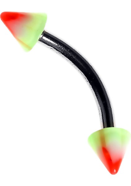 Curved Barbel Çelik Spike Piercing K6