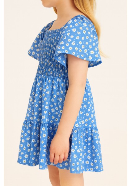 Kız Çocuk Çiçek Desenli Yazlık Elbise, Kız Çocuk Elbise fırsatları