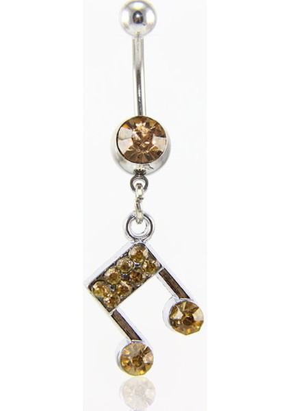 Bal Rengi Melodi Göbek Piercing K1