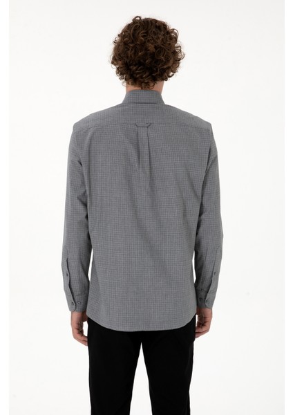 Erkek Siyah Gömlek Desenli 50316598-VR046 indirimleri