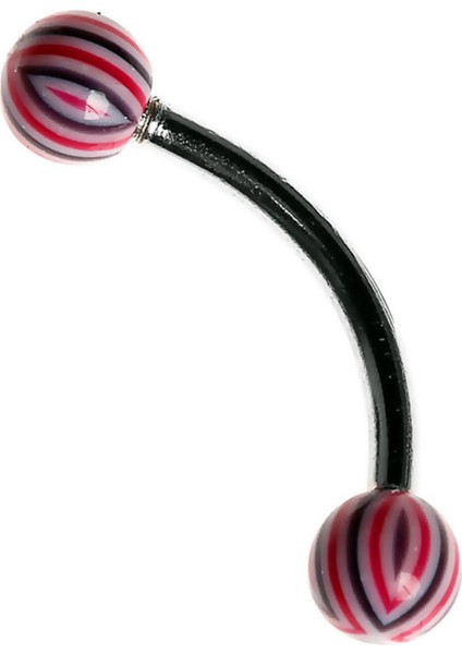 Curved Barbel 316 L Bioplast Piercing K7