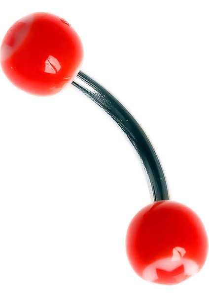 Curved Barbel 316 L Bioplast Piercing K7