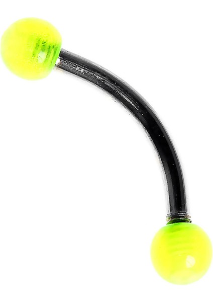 Curved Barbel 316 L Akrilik Piercing K7