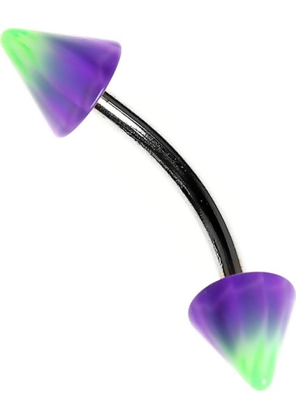 Curved Barbel Çelik Spike Piercing K7