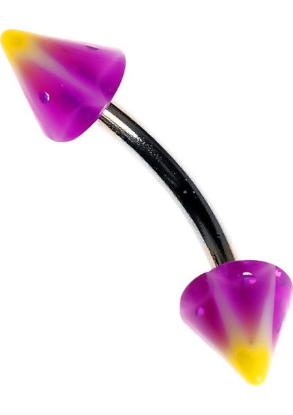 Curved Barbel Çelik Spike Piercing K7