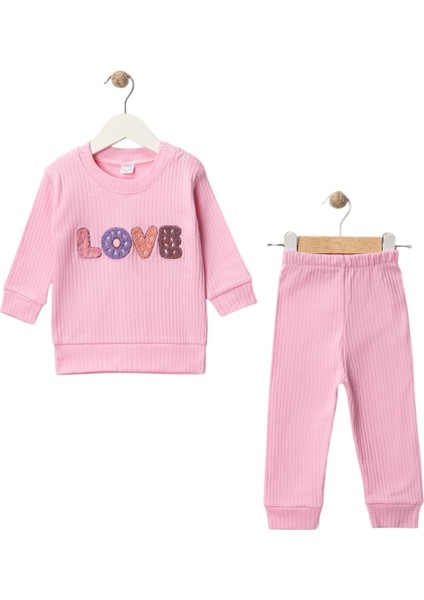 Love Süzene Nakışlı Kız Bebek Takım