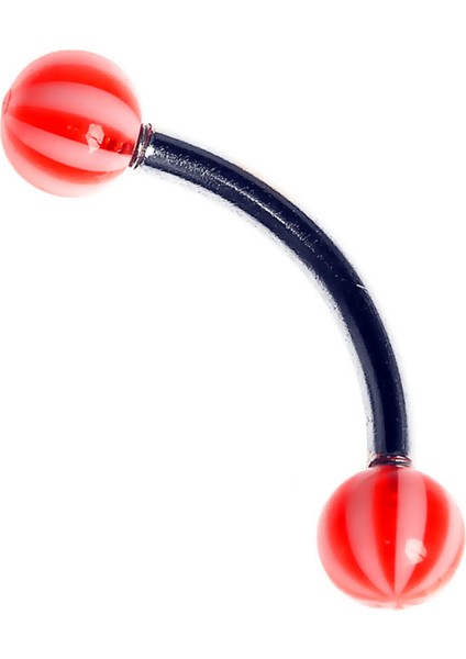 Curved Barbel 316 L Bioplast Piercing K7