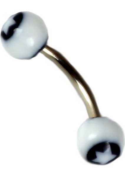 Curved Barbel 316 L Bioplast Piercing K7