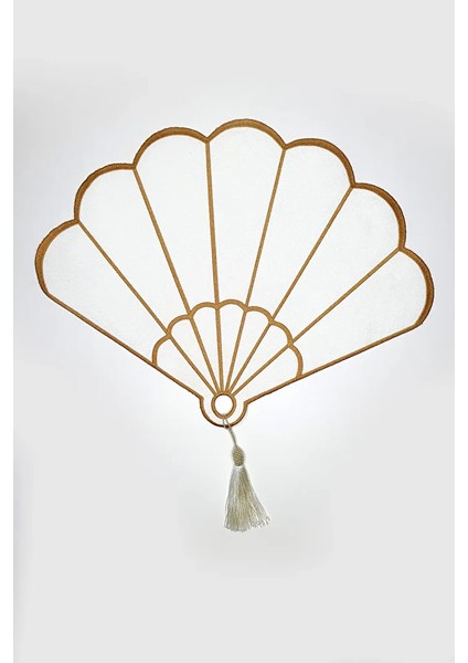 Yelpaze Şeklinde Nakışlı Kumaş Büyük Kokteyl Peçetesi 1 Adet fiyatları