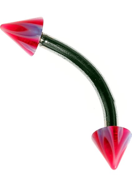 Curved Barbel Çelik Spike Piercing K7