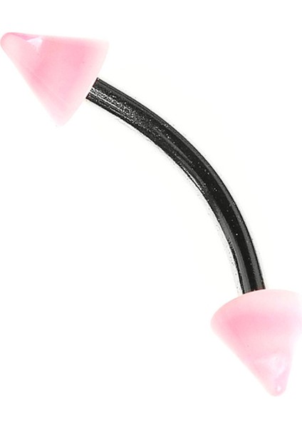 Curved Barbel Çelik Spike Piercing K5