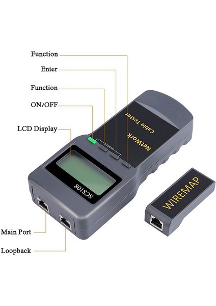 Dijital Kablo Tester SC8108 Dijital RJ45 Network Kablo Test Cihazı indirimleri
