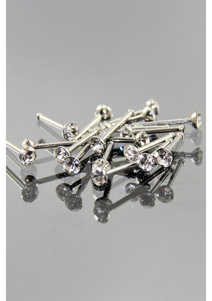 Beyaz Taşlı Hızma Piercing K3