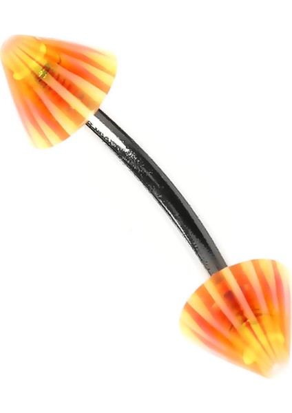 Curved Barbel Çelik Spike Piercing K7