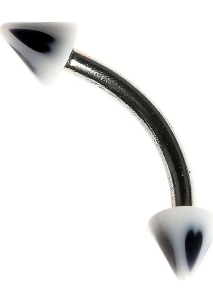 Curved Barbel Çelik Spike Piercing K5