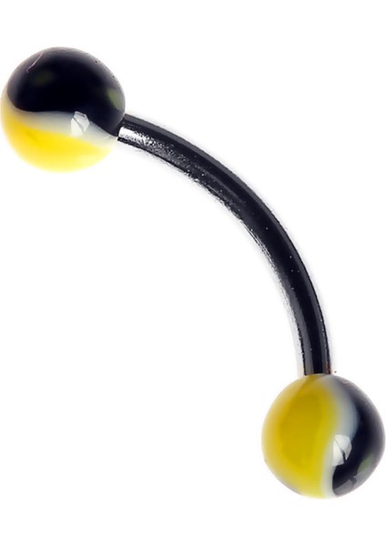 Curved Barbel 316 L Bioplast Piercing K7