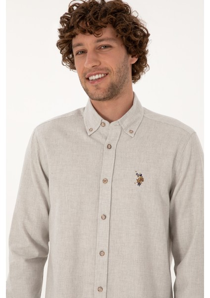 Erkek Ekru Gömlek Basic 50315710-VR019 fiyatları