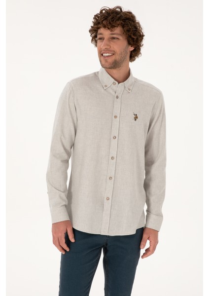 Erkek Ekru Gömlek Basic 50315710-VR019 modelleri