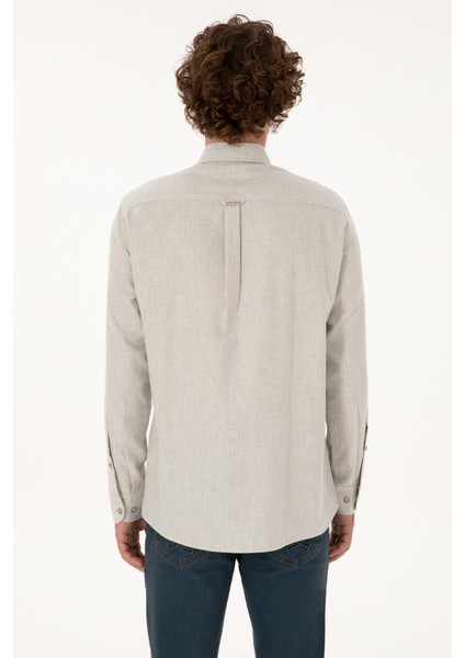 Erkek Ekru Gömlek Basic 50315710-VR019 indirimleri