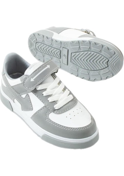 Oks Cırtlı Bağcıklı Erkek Kız Çocuk Spor Ayakkabı