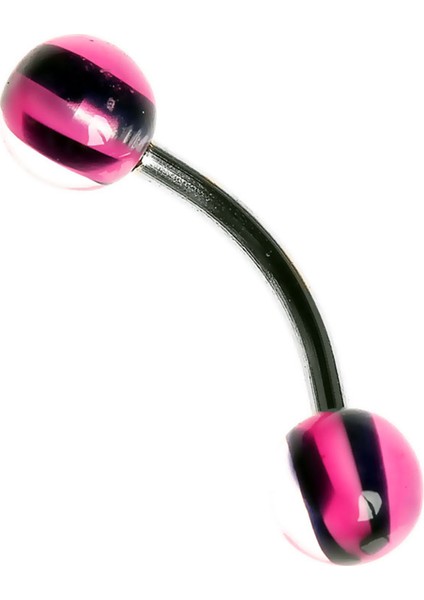 Curved Barbel 316 L Bioplast Piercing K7