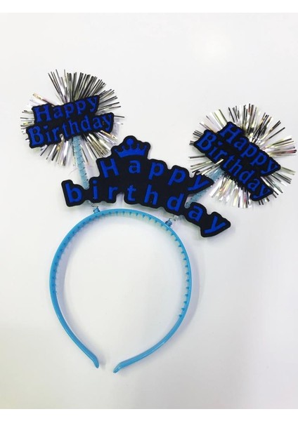 Happy Birthday Neon Renk Doğum Günü Tacı 12 Adet modelleri