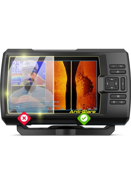 Garmin Striker Vivid 7cv Sonar Fishfinder Için Anti-Glare Parlama Önleyici Mat Ekran Koruyucu