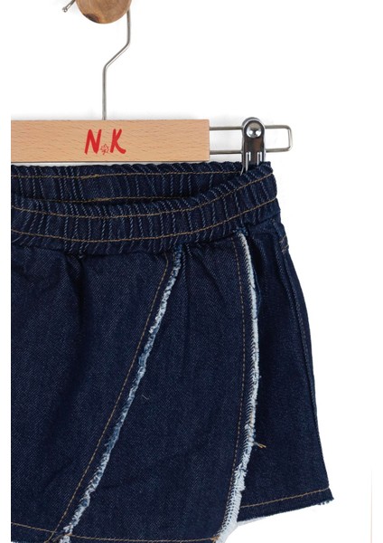 Kız Bebek Jazz Denim Şort Etek 1-4 Yaş Mavi modelleri