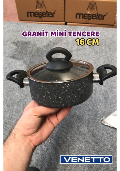 Mini Granit Tencere 16 cm Gri indirimleri
