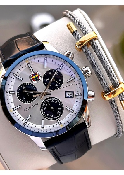 Fenerbahçe Lisanslı Italyan Tasarım Bileklik Hediyeli 10 Atm Taraftar Kol Saati EFB1089.339