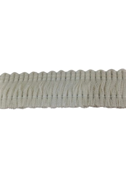 Pamuk Püskül Şerit En 3 cm Krem 1 Metre