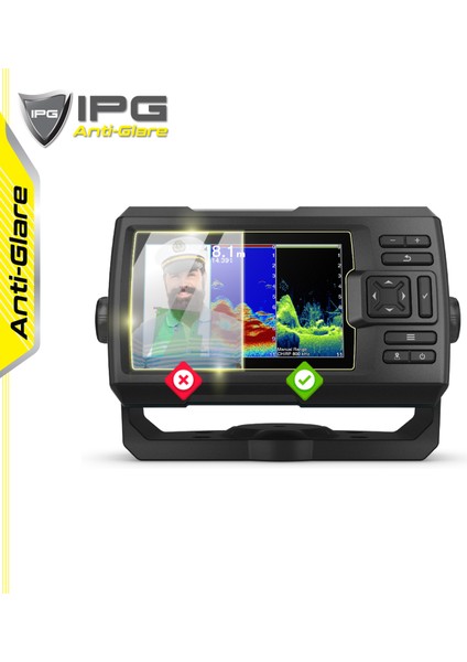 Garmin Striker Vivid 5cv-Plus Fishfinder Için Anti-Glare Parlama Önleyici Mat Ekran Koruyucu