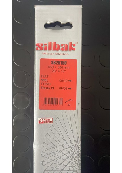 Silecek Süpürgesi Takım 650/380 Fiat 500L/FORD Fiesta Vı SB2615C