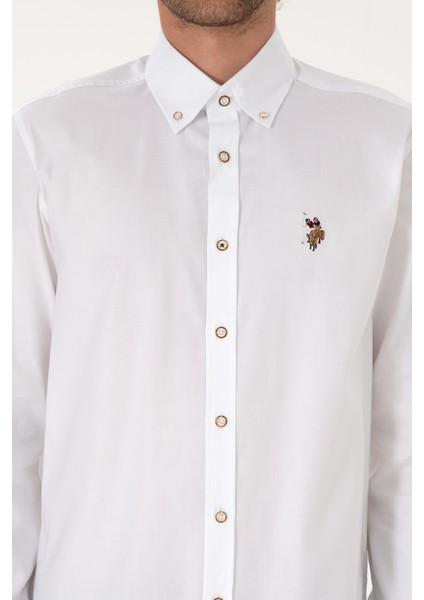 Erkek Beyaz Gömlek Basic 50316788-VR013