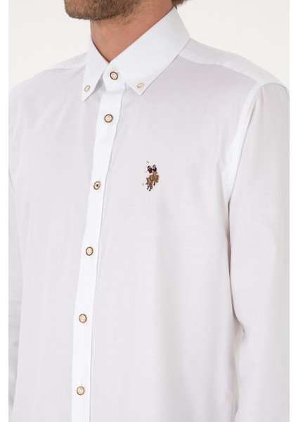 Erkek Beyaz Gömlek Basic 50316788-VR013