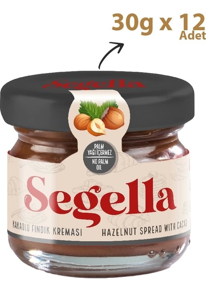 Kakaolu Fındık Kreması 30g x 12 Adet