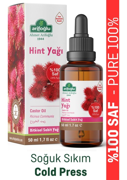 Hint Yağı Onarıcı Etkili 50 ml Yağ Unisex Kullanım İçin Soğuk Sıkım