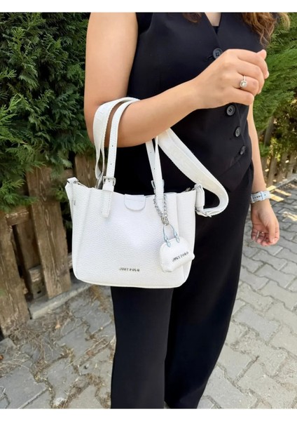 Kadın Lüks 3 Bölmeli Yumuşak Deri Şık Ayarlanabilir Askılı Omuz Çantası modelleri