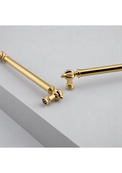 Mobilya Çekmece Mutfak Dolabı Dolap Kapak Kulpları Kulb Kulpu Metal Gold Altın Kulp 224 mm fiyatları