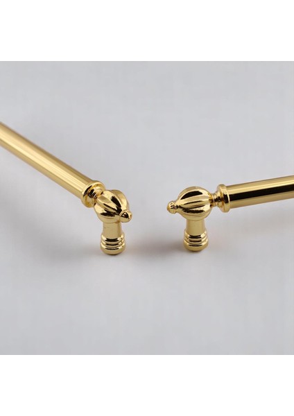 Mobilya Çekmece Mutfak Dolabı Dolap Kapak Kulpları Kulb Kulpu Metal Gold Altın Kulp 224 mm indirimleri