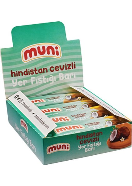 Hindistan Cevizli Yer Fıstığı Barı, 40 G x 12 Adet modelleri