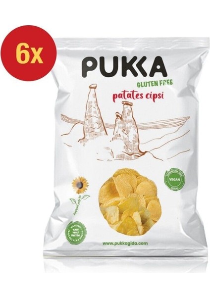 Doğal Patates Cipsi 6'lı