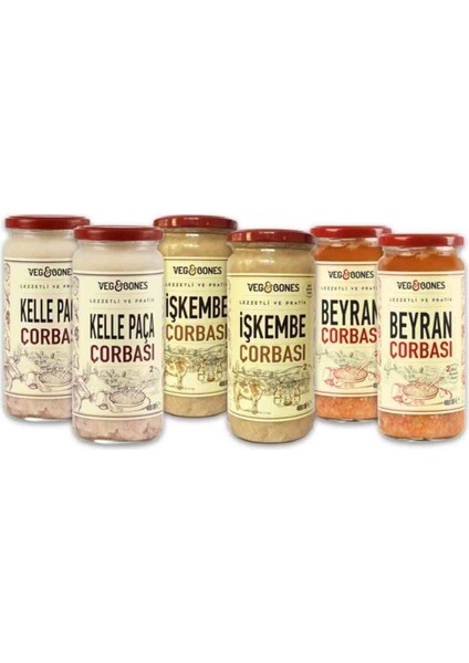Premium Gurme Çorbalar Mix Paketi 6 Adet
