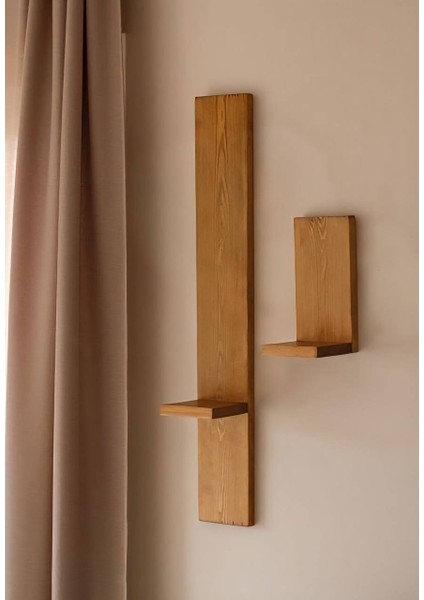 Camellia Koleksiyonu – 2’li Doğal Ahşap Raf - Pinterest Design fiyatları