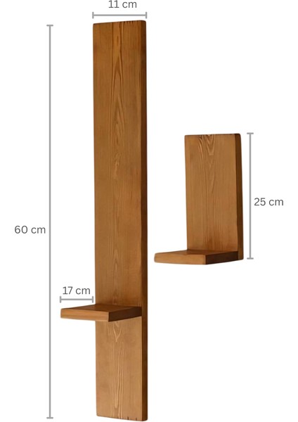 Camellia Koleksiyonu – 2’li Doğal Ahşap Raf - Pinterest Design modelleri