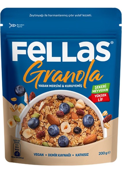 Granola - Yaban Mersini & Kuruyemiş 200G - 3'lü Paket fiyatları
