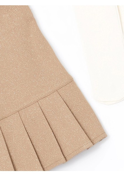 Lcw Kids Bej Beli Lastikli Kız Bebek Etek ve Külotlu Çorap 2'li Takım fiyatları