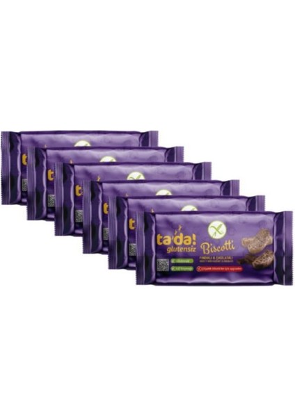 Glutensiz Gluten Free Fındıklı ve Çikolatalı Biscotti (6 Adet)