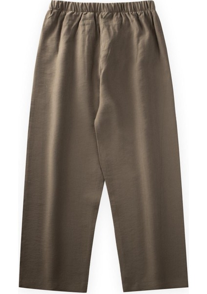 Mevsimlik Modal Pantolon 8-12 Yaş Haki Yeşil
