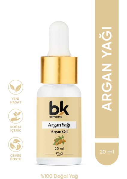 Argan Yağı %100 Saf - Yoğun Nemlendirici, Derin Onarım, Işıltılı Güzellik Serum 20 ml